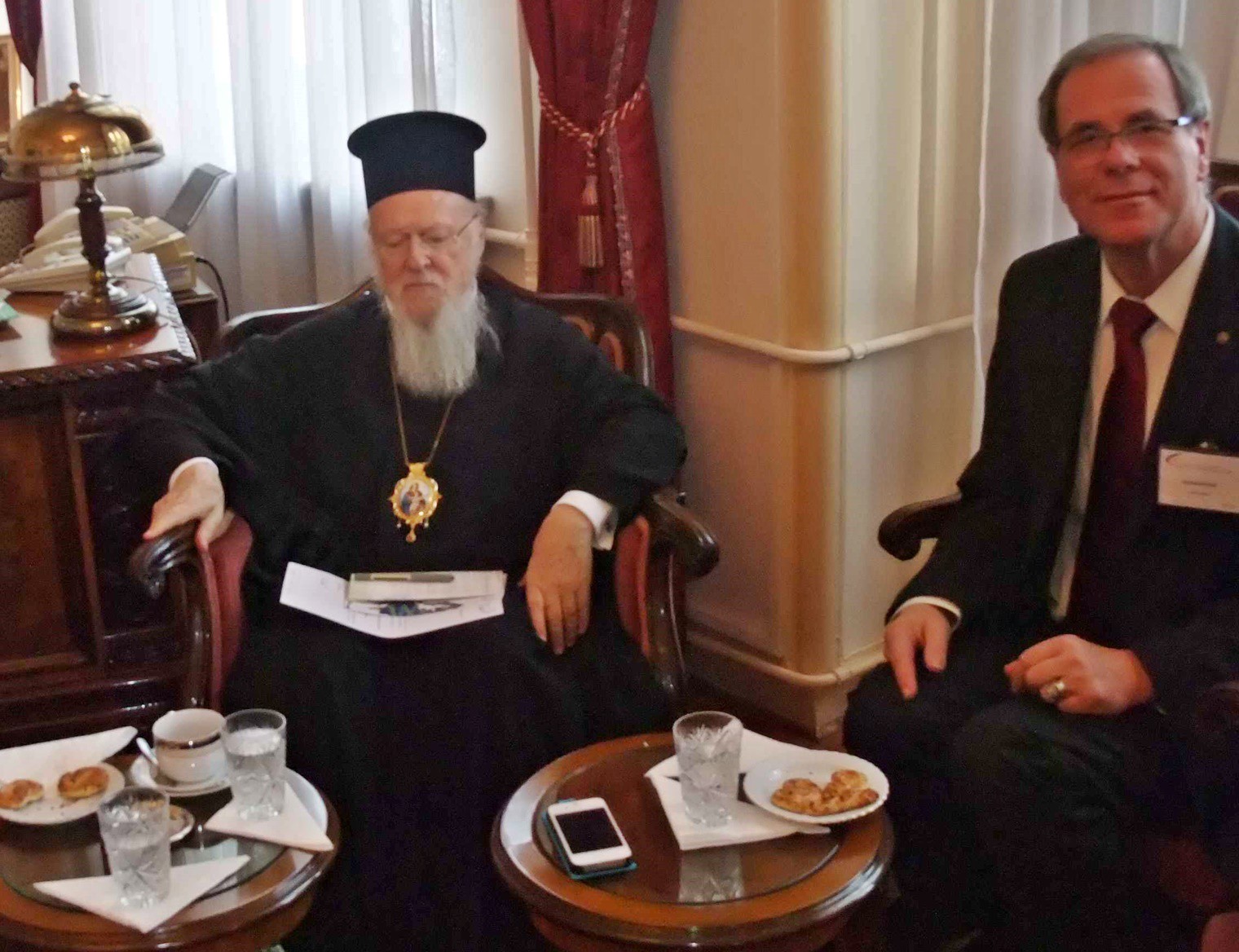 Patriarch Bartholomäus I. und Gerhard Proß; Miteinander für Europa