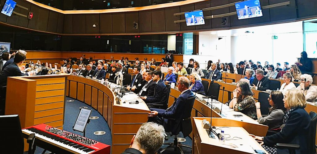 Saal im EU Parlament